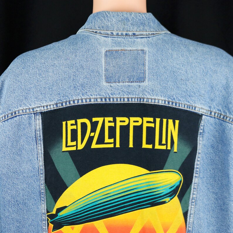 Led Zeppelin Levis Denim Jacket Celebration Day Mens 2XL Etsy