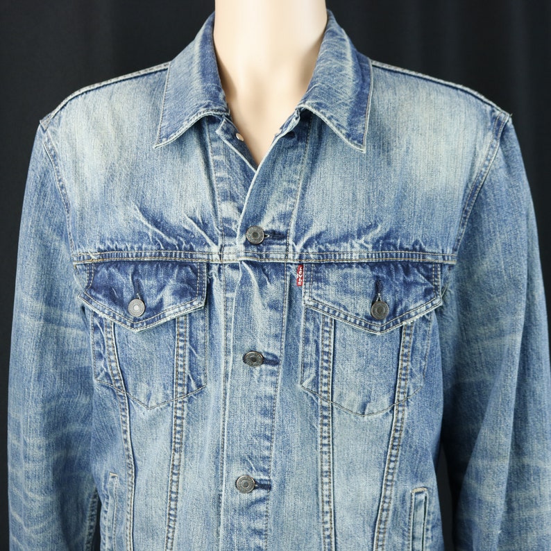 Rob Zombie Levis Denim Jean Jacket Blue Trucker Concert Tour Etsy