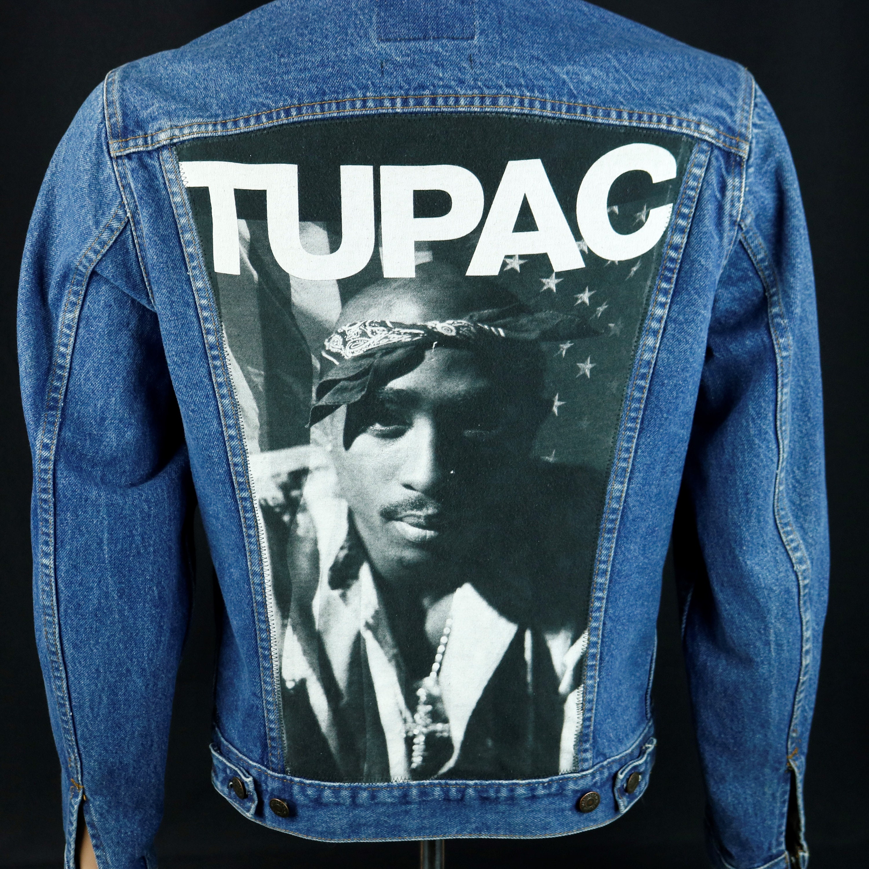 XLARGE × TUPAC VARSITY JACKET - BLACK - アウター