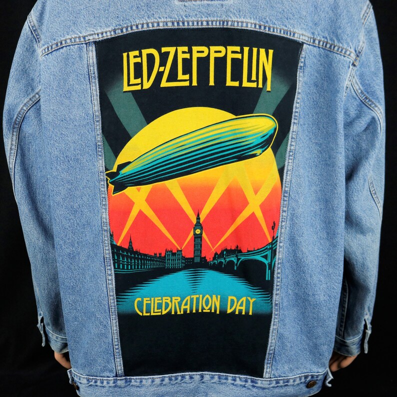 Led Zeppelin Levis Denim Jacket Celebration Day Mens 2XL Etsy