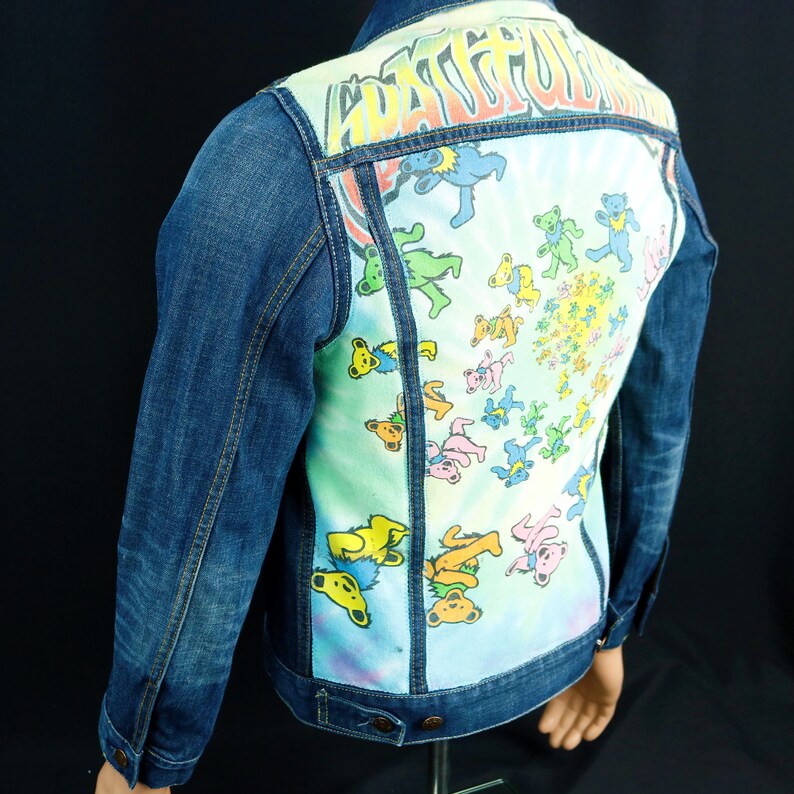 Grateful Dead Levis Denim Jacket Dancing Bears Mens Small | Etsy