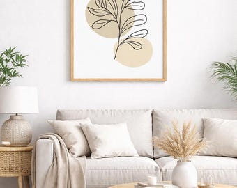 Boho Minimalist Printable Wall Art • Digital Downloads • Modern Aesthetic Home Decor