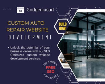 Diseño de sitios web de reparación de automóviles / Sitio web profesional para negocios automotrices
