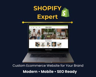 Diseño de tienda experto en Shopify / Desarrollador de sitios web personalizados de Shopify / Optimización de velocidad y SEO para Shopify / Sitio web de comercio electrónico profesional