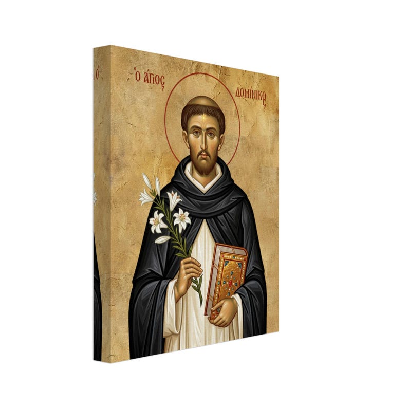 Saint Dominic Icon Print, Catholic Saint Wall Art for Prayer Corner - Etsy
