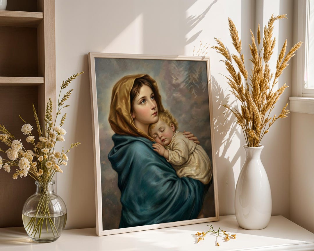 Madonna of the Streets Art Print, Madonnina by Roberto Ferruzzi ...