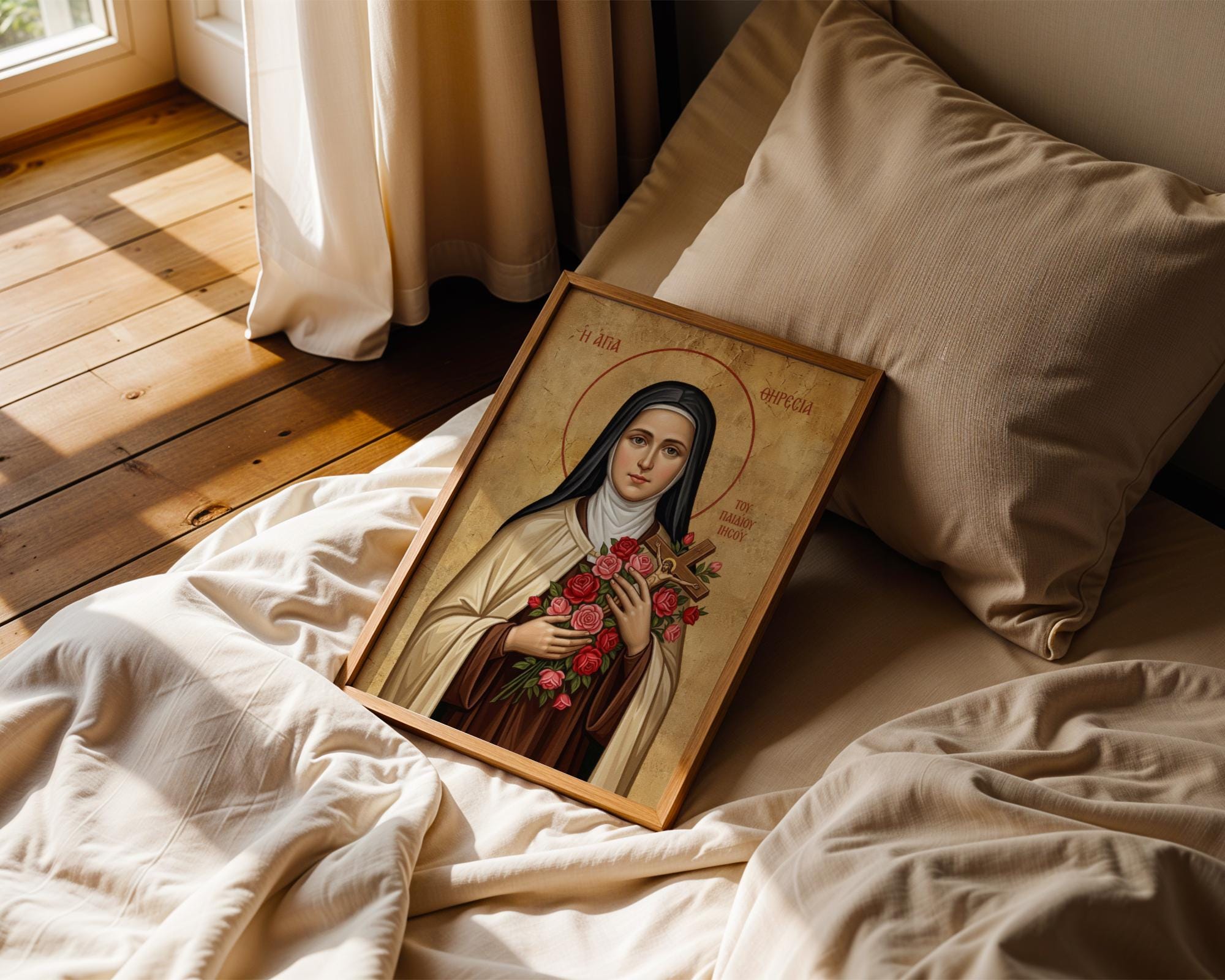 Saint Therese of Lisieux, Catholic Icon Print, Religious Wall Art - Etsy