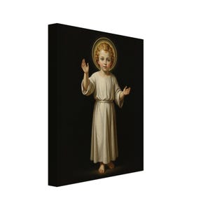 Heiliges Kind Jesus segnet, katholische Wand-Kunst-Druck, christliches Kinderzimmerdekor Bild 9