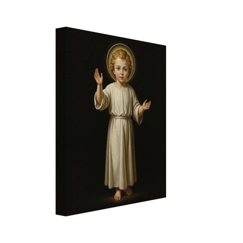Heiliges Kind Jesus segnet, katholische Wand-Kunst-Druck, christliches Kinderzimmerdekor Bild 9