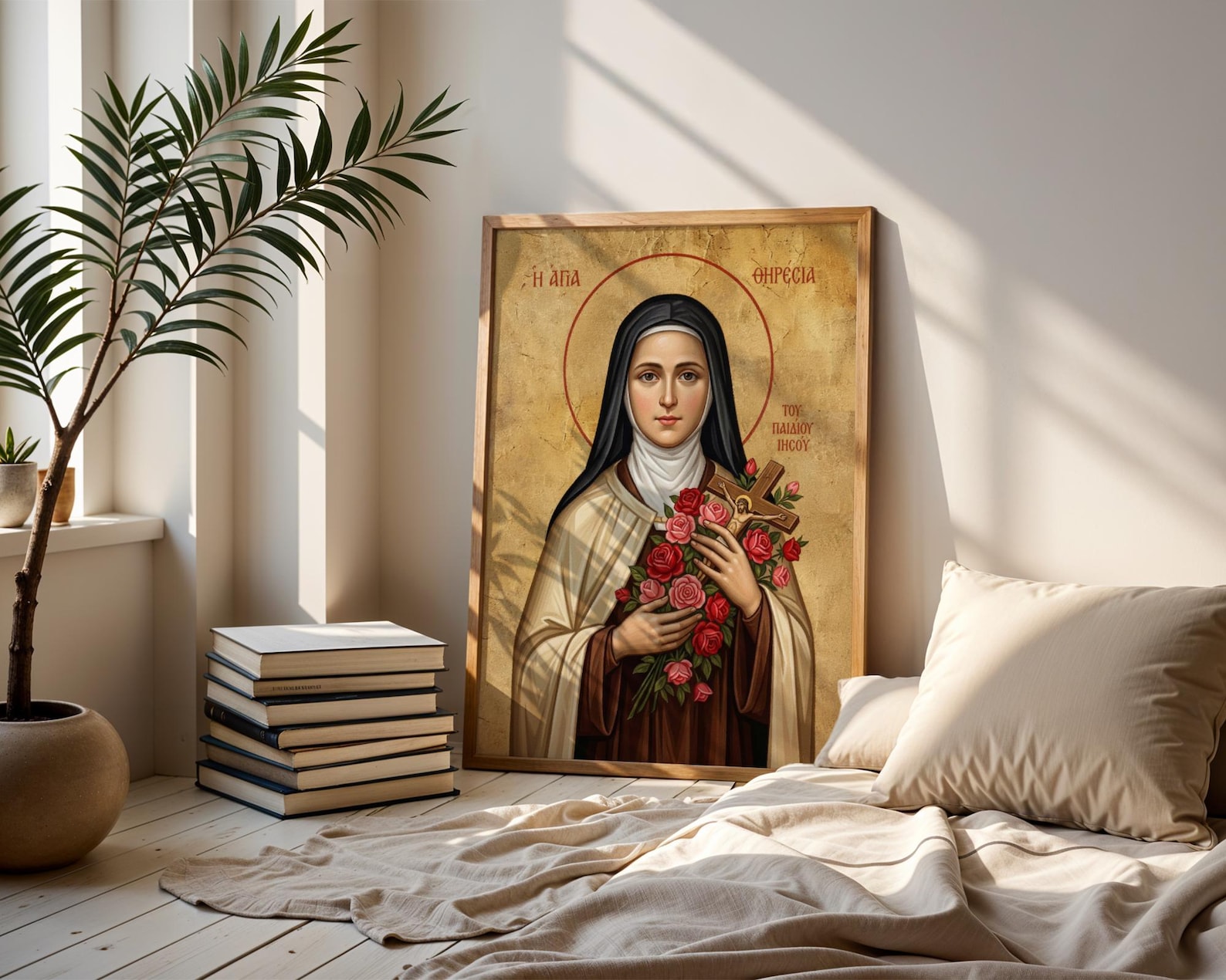 Saint Therese of Lisieux, Catholic Icon Print, Religious Wall Art - Etsy