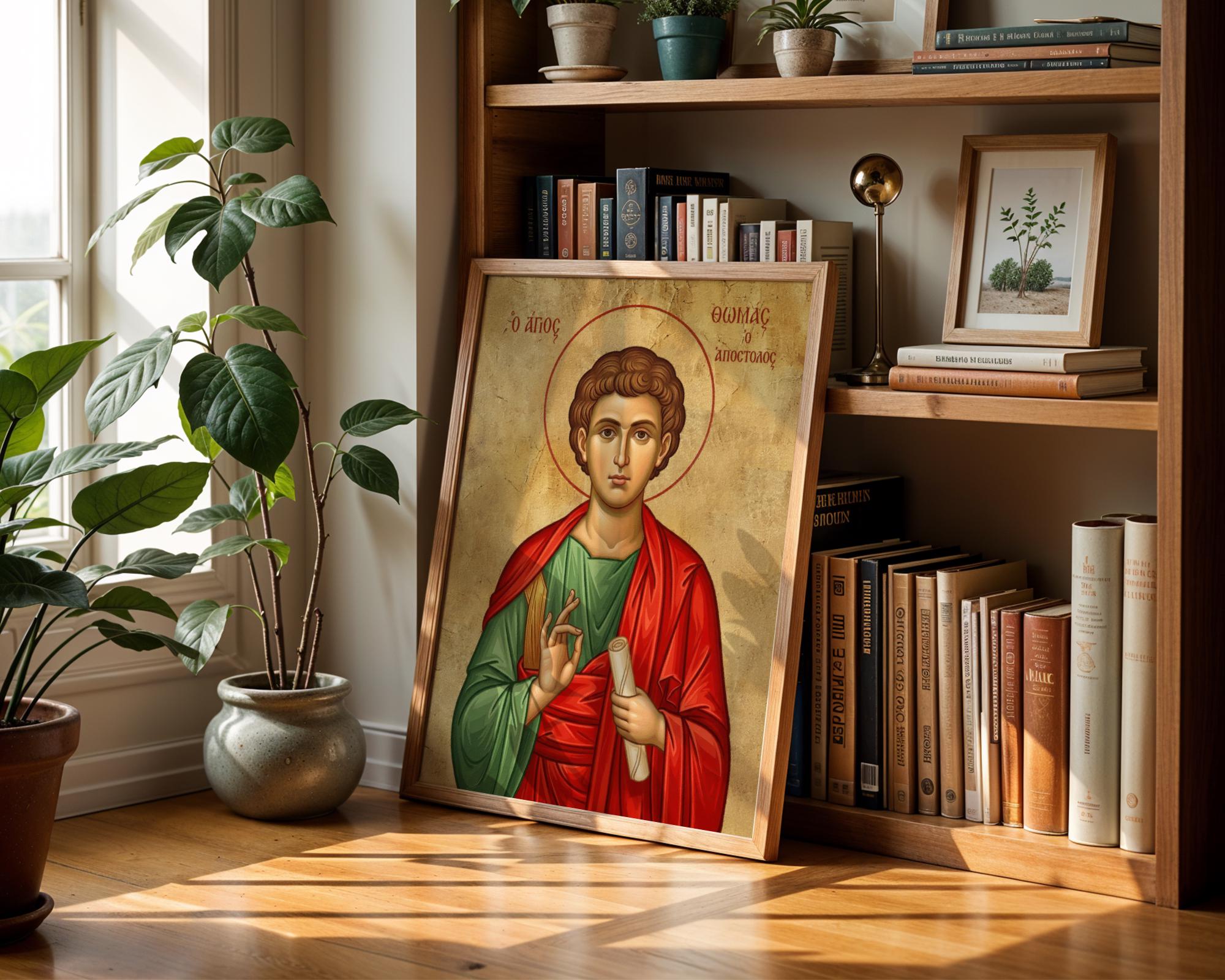 Saint Thomas the Apostle Icon Print, Apostle Wall Art, Catholic Decor ...
