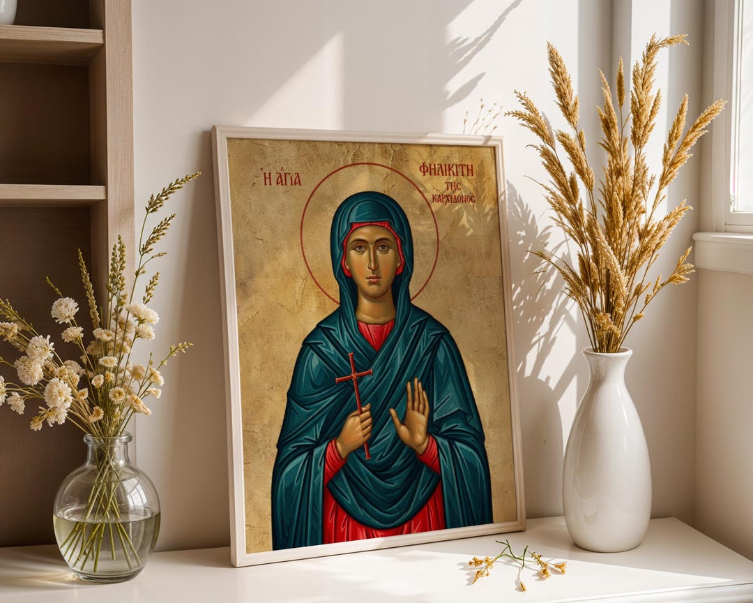 Saint Felicity of Carthage Icon Print, Early Martyr Wall Art - Etsy