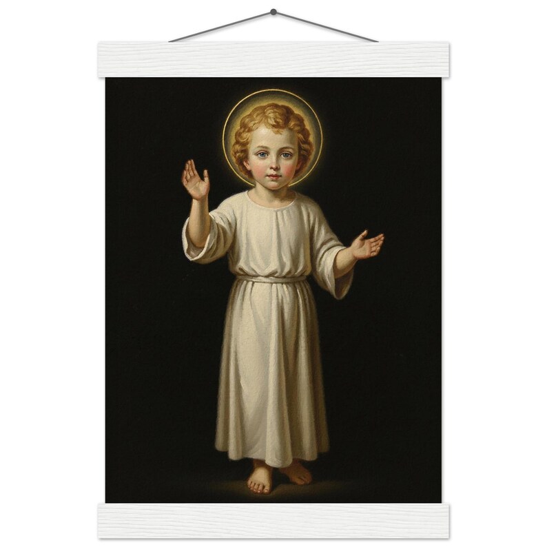 Heiliges Kind Jesus segnet, katholische Wand-Kunst-Druck, christliches Kinderzimmerdekor Bild 11