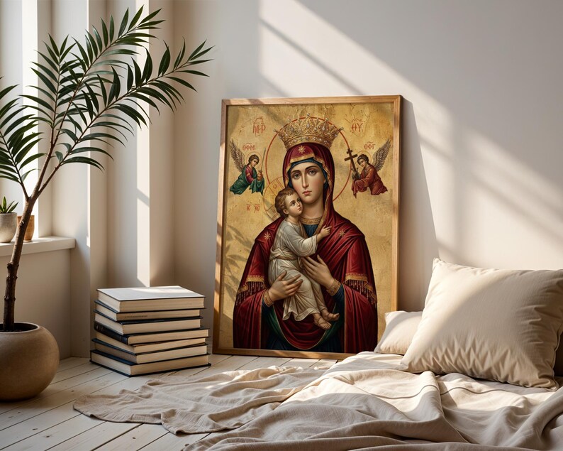 Our Lady of Perpetual Help Icon Print, Catholic Wall Art - Etsy