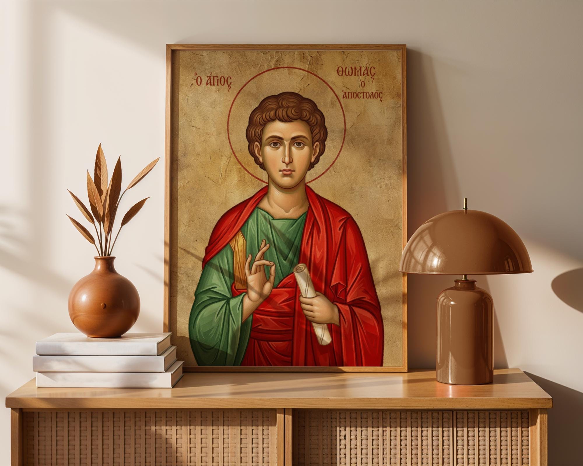 Saint Thomas the Apostle Icon Print, Apostle Wall Art, Catholic Decor ...