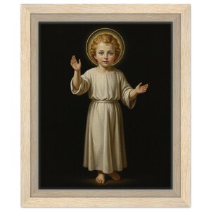 Heiliges Kind Jesus segnet, katholische Wand-Kunst-Druck, christliches Kinderzimmerdekor Bild 10