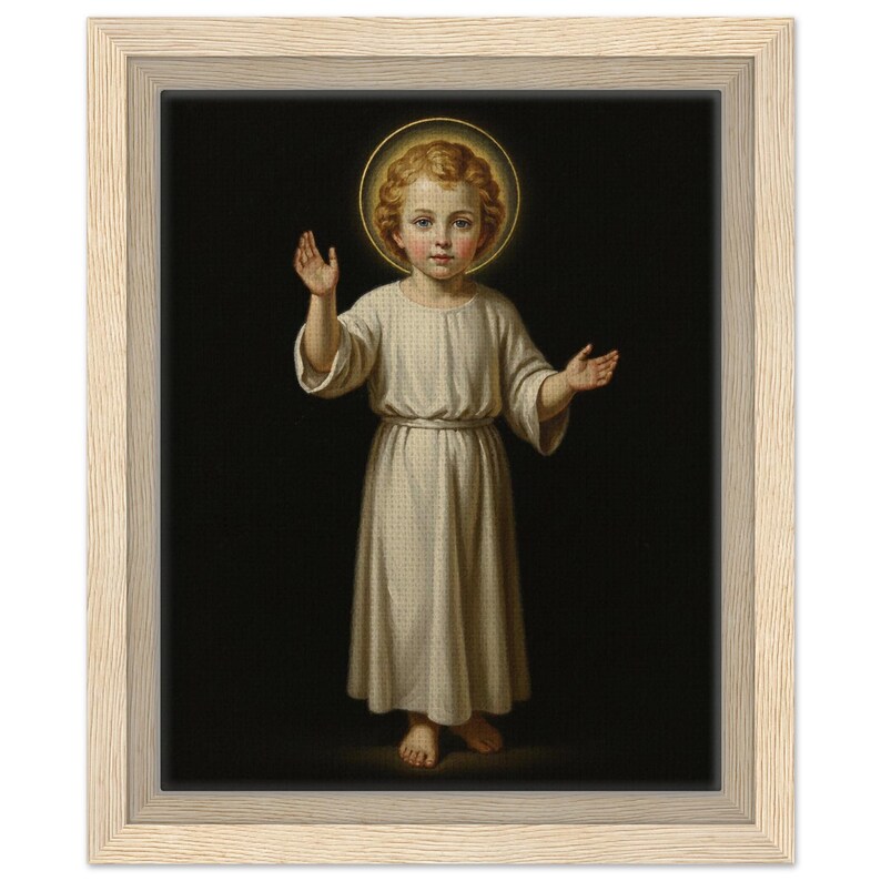 Heiliges Kind Jesus segnet, katholische Wand-Kunst-Druck, christliches Kinderzimmerdekor Bild 10