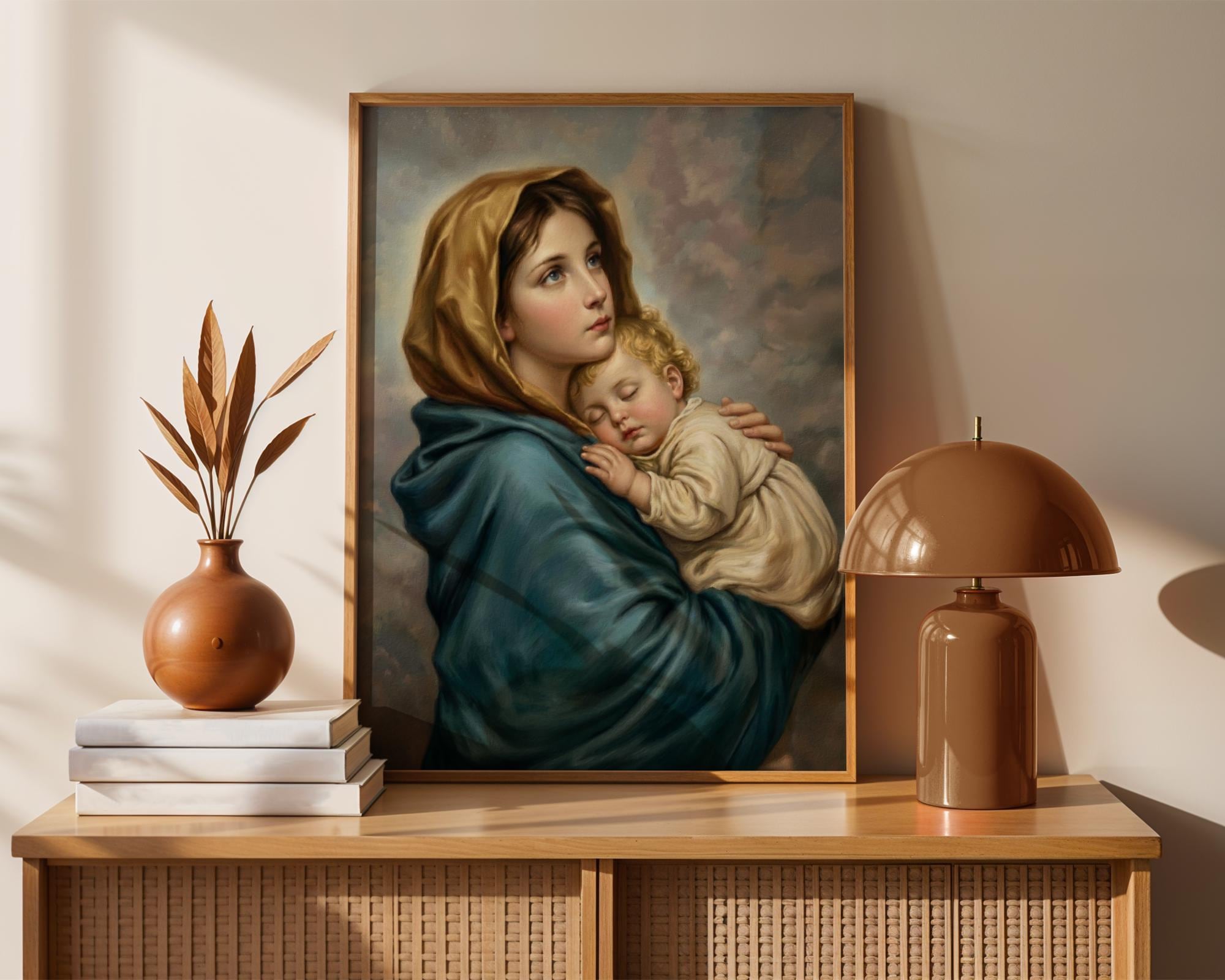 Madonna of the Streets Art Print, Madonnina by Roberto Ferruzzi ...