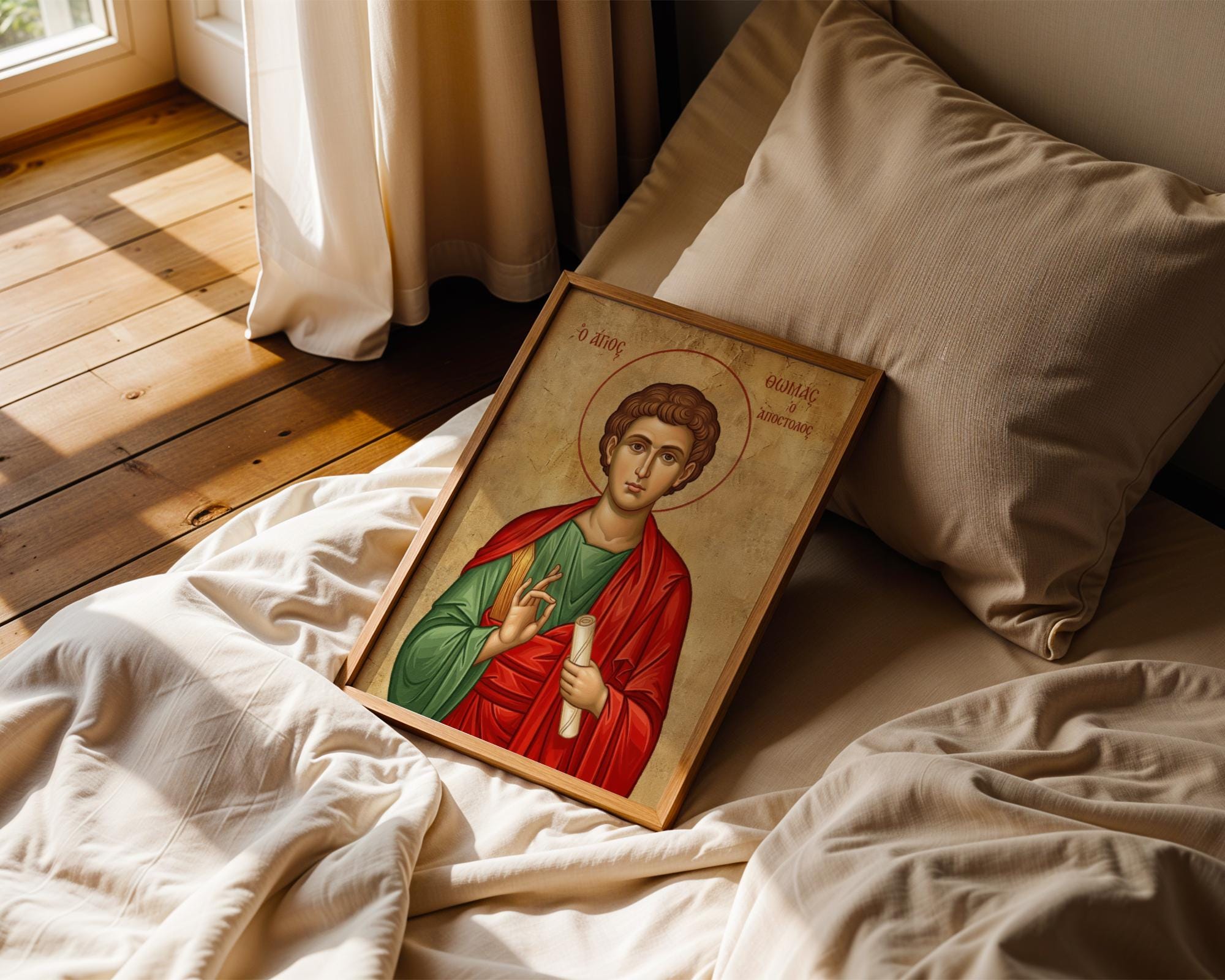 Saint Thomas the Apostle Icon Print, Apostle Wall Art, Catholic Decor ...