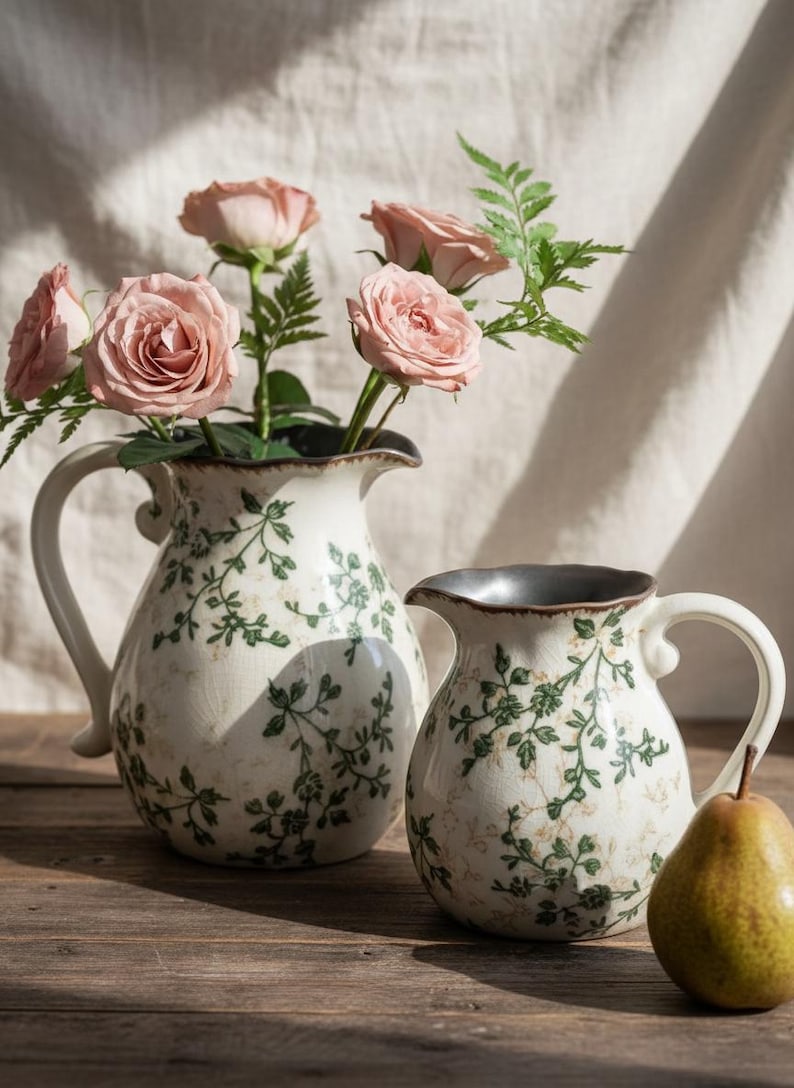 cottagecore jug vase