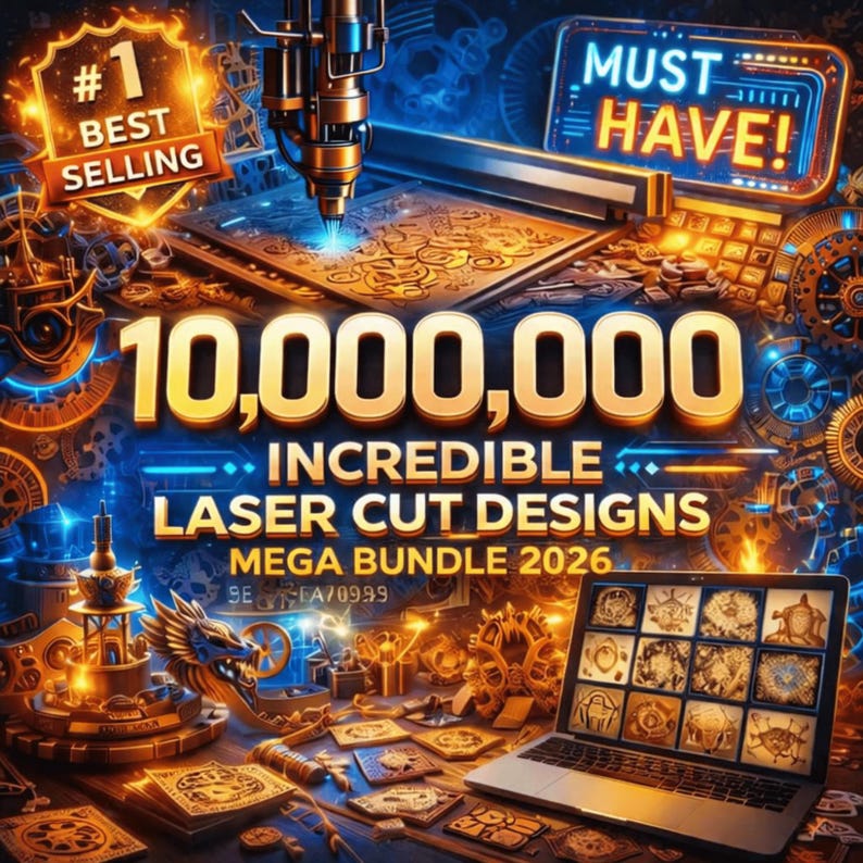 10,000,000+ Laser Cut Items Bundle (svg, Dxf, Ai, Pdf Files - Digital ...