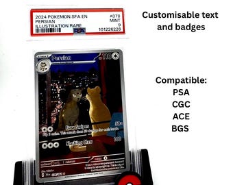 Expositor de tarjetas con clasificación personalizada / Soporte para PSA, CGC, ACE y bgs