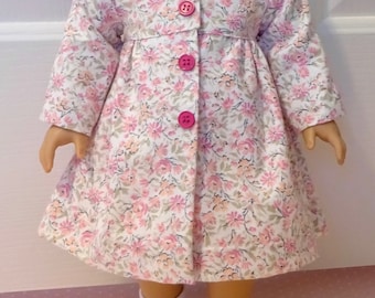 Coat No.8, 18" Doll Back to the 60s Vol. 1, Vintage 60s design, Valspierssews doll clothes patterns