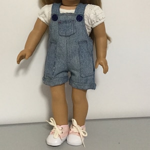 Short Overalls, Fits popular 18&quot; dolls, Valspierssews doll clothes pattern