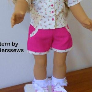 1812 Shorts or trousers only, Neat Look Flat Front Pull-ons, Lots of Variations, Fits Popular 18&quot; dolls, Valspierssews, Tops not included