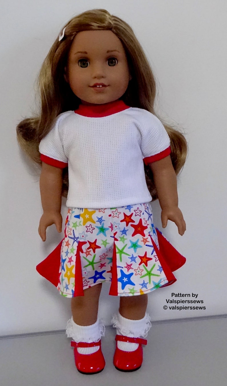 1850 / 2050, Fashionable Godette Skirt, Includes bow Headband, Easy to make, Step by step instructions, Fits popular 18 and 20 Dolls, image 5