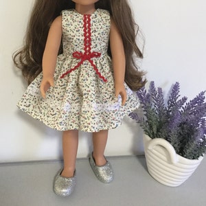 14" doll Classic Sleeveless dress , Fits Popular 14"  like Glitter Girl® and Wellie Wisher®, Doll Clothes Pattern by Valspierssews