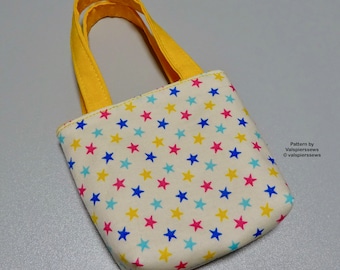 Bolsa No. 5 Tote básico para muñecas en bolsa, Patrón de Valspierssews, Se adapta a muñecas populares de 18", Fácil de hacer, Descarga instantánea en PDF