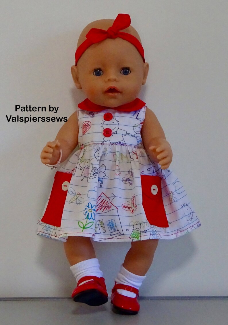 Baby Doll Dress Fits Popular 17 Baby Dolls Easy to Etsy