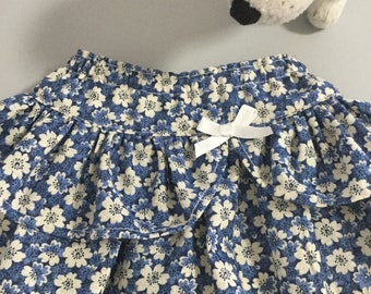 Ruffle skirt with elastic waist and curved ruffle feature, Fits popular 18" Dolls , Valspierssews Doll Clothes Pattern