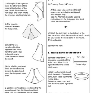 1850 / 2050, Fashionable Godette Skirt, Includes bow Headband, Easy to make, Step by step instructions, Fits popular 18 and 20 Dolls, image 9