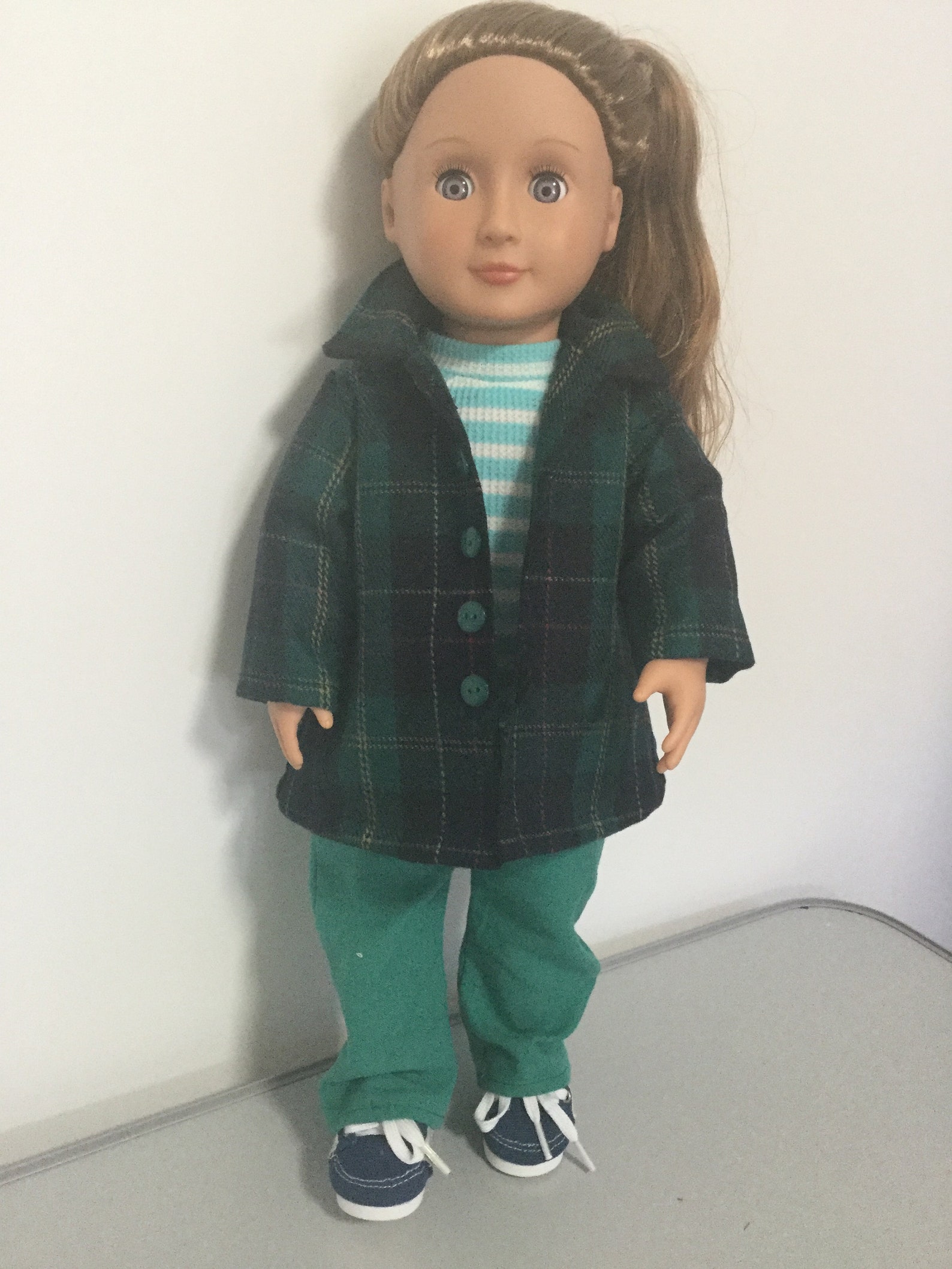Doll Coat A-line Thigh Length Fits 18 Dolls Like - Etsy