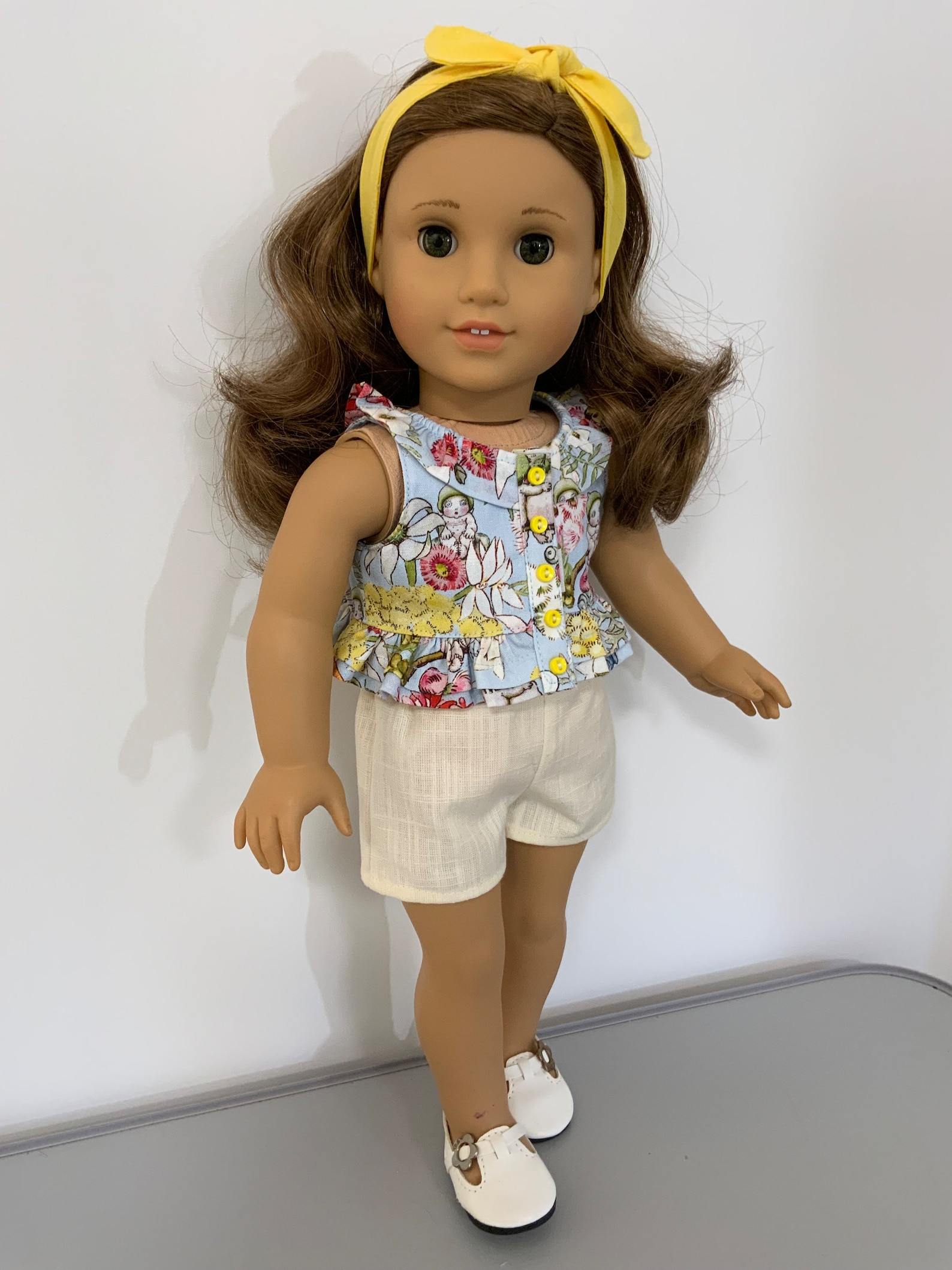 18 Doll Summer Outfit 1 Ruffle Blouse Play Shorts and - Etsy