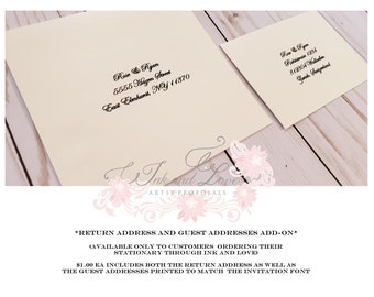 Envelopes printing add-on  (Guest addresses and Return address)