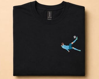 Ronaldo embroidered sweatshirt / Soccer embroidered sweatshirt / Personalized embroidered sweatshirt / Embroidered / Personalized hoodie / Football t-shirt / CR7