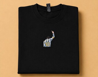 Del Piero 10 embroidered sweatshirt / Embroidered football sweatshirt / Personalized embroidered sweatshirt / Embroidered / Personalized hoodie / Football t-shirt