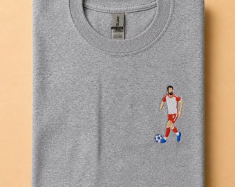 Harry Kane Embroidered Hoodie / Football Embroidered Hoodie / Personalized Embroidered Hoodie / Embroidered / Personalized Hoodie / Football T-Shirt