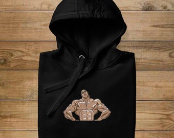 Sweat à capuche imprimé Jack, Sweat à capuche Baki, Sweat à capuche brodé anime, Cadeau Baki, Cadeau brodé anime, T-shirt cadeau, Sweat imprimé, Jack Hanma