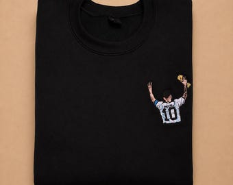 Messi Embroidered Hoodie / Soccer Embroidered Hoodie / Personalized Embroidered Hoodie / Embroidered / Personalized Hoodie / Football Hoodie / Messi