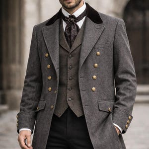 Men's Gothic Victorian Velvet Tailcoat | Baroque Steampunk Jacket