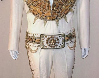 Elvis Presley Reproduction Sundial Jumpsuit and Belt As Worn On Stage