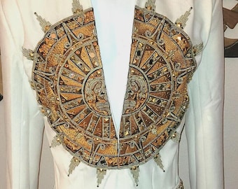 Elvis Presley Reproduction Sundial Jumpsuit and Belt As Worn On Stage