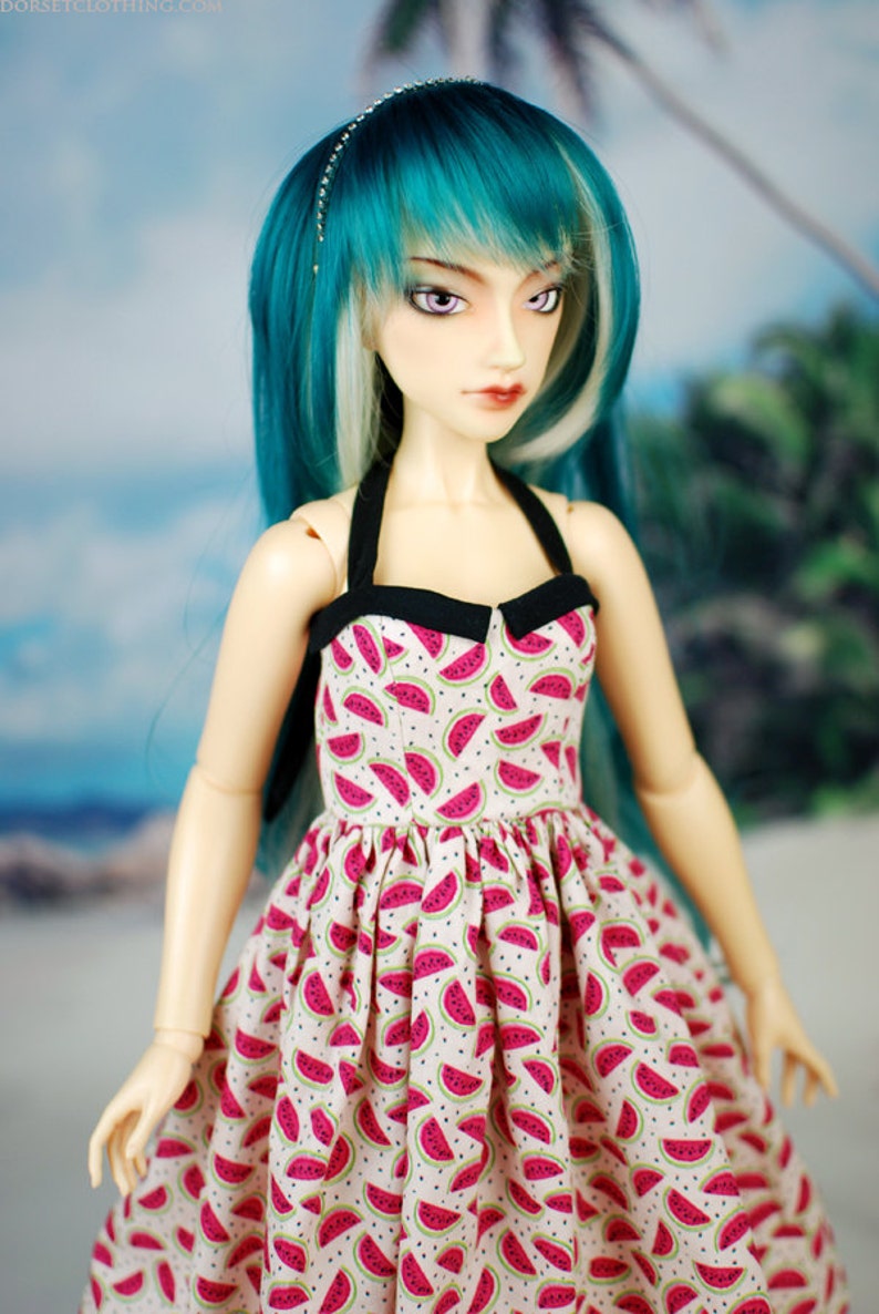 Delf Feeple 60 Watermelon Halter Dress For SD BJD Last One