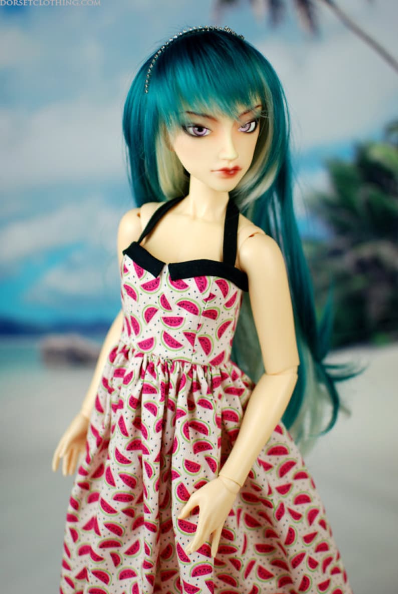 Delf Feeple 60 Watermelon Halter Dress For SD BJD Last One