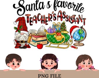 Teacher Christmas PNG | Teaching Is A Work Of Heart Design | School Holiday Sublimation File