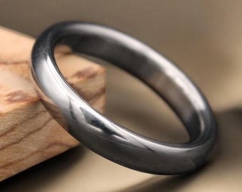 Titanring 5 mm kupolarmband, lätt och bekväm vigselring för kvinnor, hållbar gåva